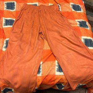 Flowy orange pants